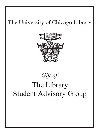 In Honor of Drew Donaldson in recognition of service as a member of the Library Student Advisory Group May 2016 bookplate