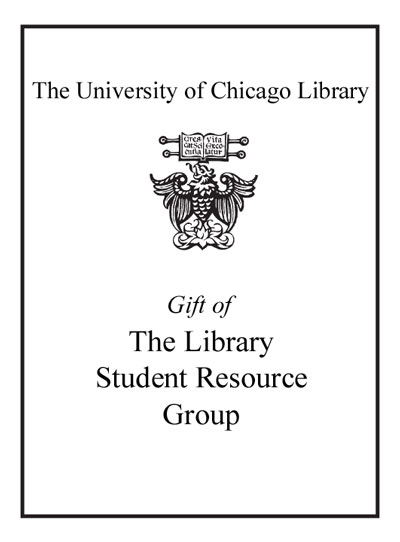 In Honor of Anthony Todd in recognition of service as a member of the Library Student Resource Group May 2010 bookplate