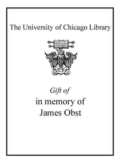 In memory of James Obst bookplate