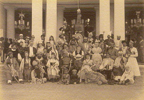  H. E. Sir Asman Jah's Fancy Dress Ball, Bashirbagh, by Raja Lal Deen Dayal, 1894 