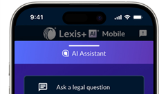 Lexis Plus AI Mobile App Interface from November 2024 D'Angelo Law Library Emerging Technologies Update