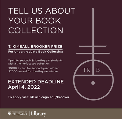 Tell us About Your Book Collection - Brooker Prize - Extended Deadline April 4, 2022