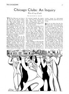 Chicagoan cartoon of men holding up city