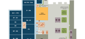 Regenstein Floor Map: 4th Floor from Renovations to librarians’ offices on Regenstein’s 4th and 5th floors