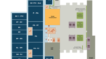 Regenstein Floor Map: 4th Floor from Renovations to librarians’ offices on Regenstein’s 4th and 5th floors