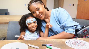 Library Community Day 0097 - coloring and face painting from UChicago Library Community Day