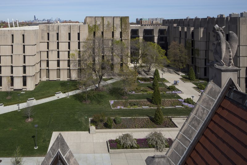 View of Regenstein Library from the south