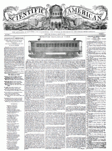 1845 cover of Scientific American