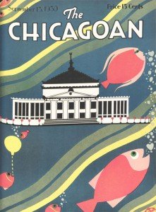 Shedd Aquarium with fish on Chicagoan cover, September 13, 1930