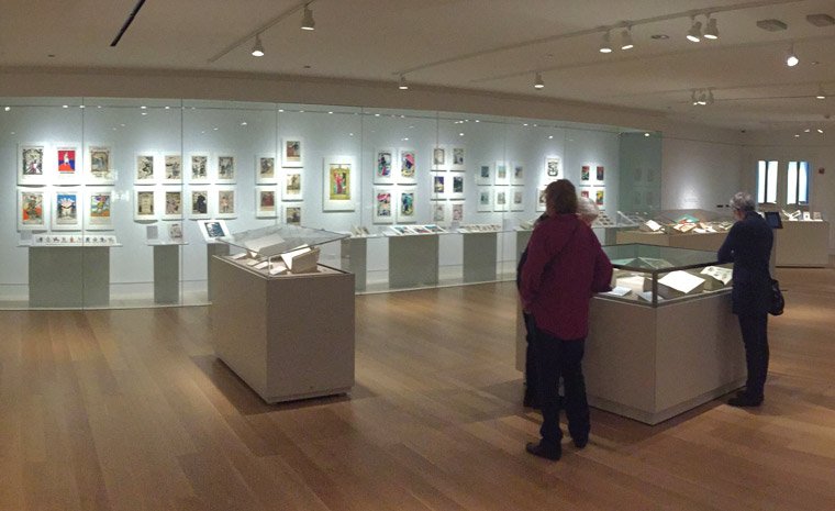 interior of Special Collections gallery space